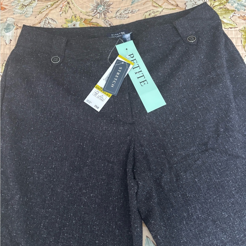 Jones New York Petite Stretch Pants - Black